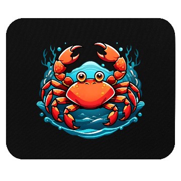 Discover funny crab Mouse Pads