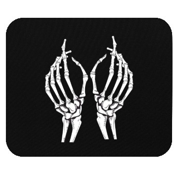 Discover Unisex Mouse Pads Skeleton Hand Featuring Hauntingly