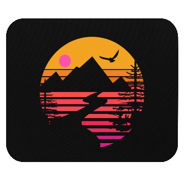 Discover Mountain River Mouse Pads