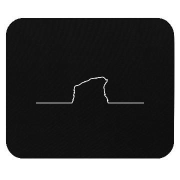 Discover Monkey from white line animals chimpanzee Mouse Pads