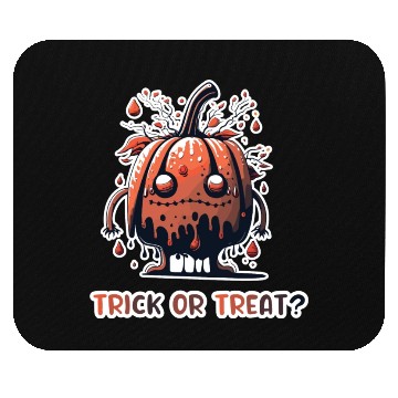Discover Funny Face Pumpkin Monster Mouse Pads