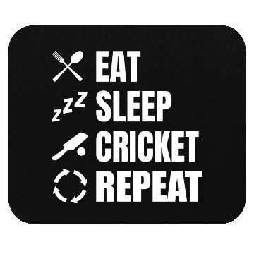 Discover Cricket Player Daily Routine Mouse Pads