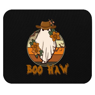 Discover BOO HAW Western Halloween Mouse Pads