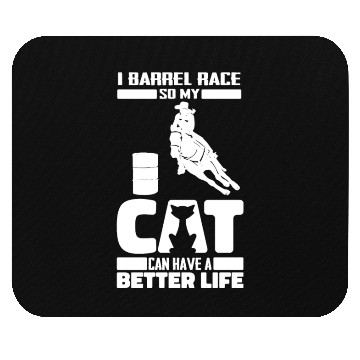 Discover Horse Barrel Racing Cat Mouse Pads
