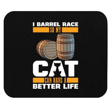 Discover Horse Barrel Racing Cat Mouse Pads