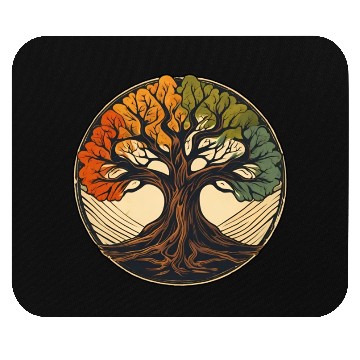 Discover Tree / Wood / Forst / Tree of Life / Leaves Mouse Pads
