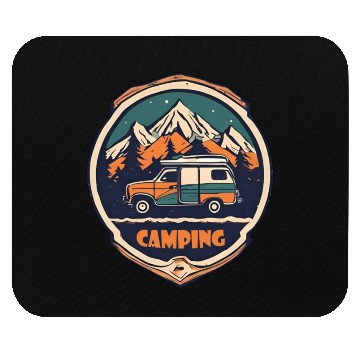 Discover Camping / Forest / Wildness / Camper / Adventure Mouse Pads