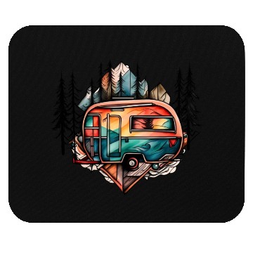 Discover Camper / camping / Wildness / Tree / Mountain Mouse Pads