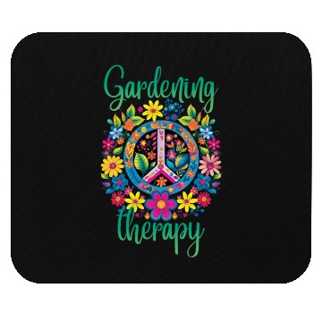 Discover Floral Gardening Therapy Mouse Pads