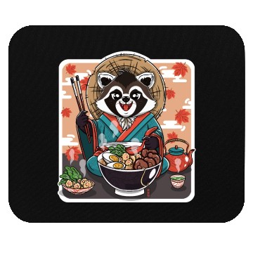 Discover Tanuki Autumn Ramen Mouse Pads