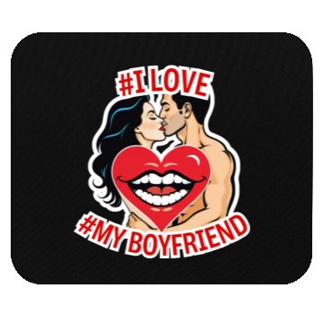 Discover #I love my Boyfriend Mouse Pads
