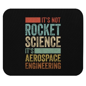 Discover Funny Retro 80´s Rocket Science Aerospace Engineer Mouse Pads