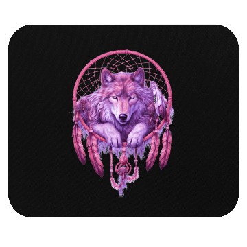 Discover Moonlit Serenade Wolf Mouse Pads
