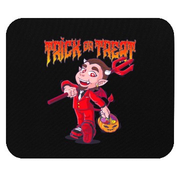 Discover Cute Halloween Trick or Treat Kid Devil Mouse Pads