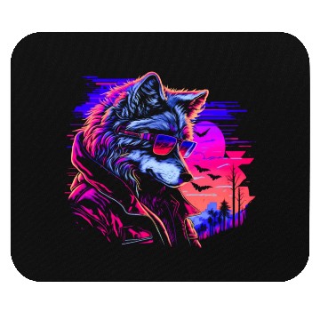 Discover Midnight Synth Serenade Mouse Pads