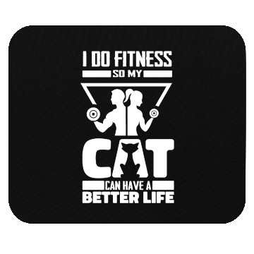 Discover Fitness Workout Gym Cat Mouse Pads