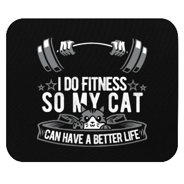 Discover Fitness Workout Gym Cat Mouse Pads