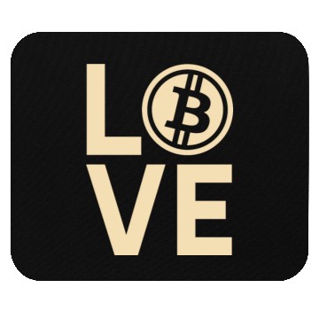 Discover Modern Bitcoin Love Design Mouse Pads