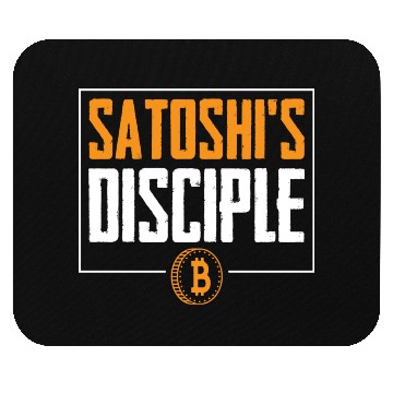 Discover Satoshi's Disciple Bitcoin Logo Mouse Pads