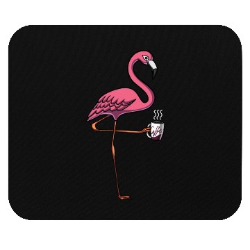 Discover Flamingo Bird Coffee Lover Mouse Pads