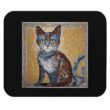 Discover mosaic cat Mouse Pads