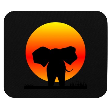 Discover Elephant And Sun Mouse Pads