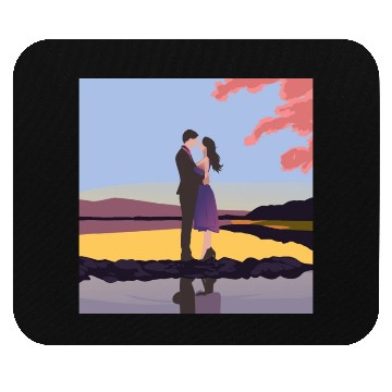 Discover Romantic couple dance with sakura flowers Mouse Pads