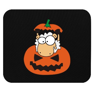 Discover Sheep in pumpkin | Halloween, trick or treat Mouse Pads