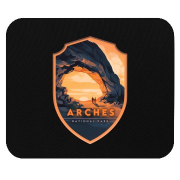 Discover Arches National Park Stickers Mouse Pads