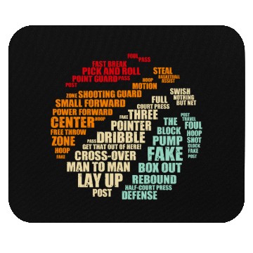 Discover BASKETBALL LOVE Mouse Pads