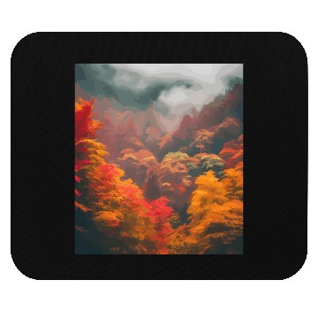 Discover Autumn in The Misty Mountains Mouse Pads