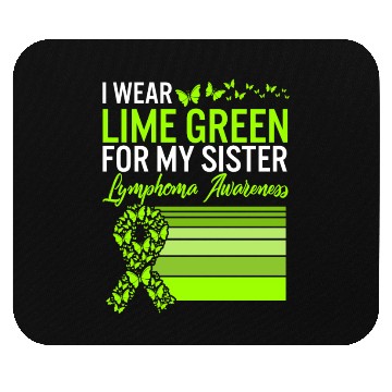 Discover Lymphoma Warrior Mouse Pads, I Wear Lime Green For My