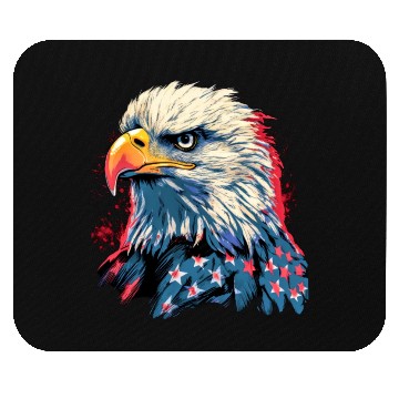 Discover Patriotic American Eagle 1980s Mouse Pads