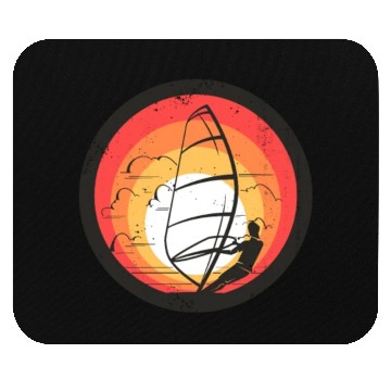 Discover Windsurfing Windsurfer Retro Surfer Mouse Pads