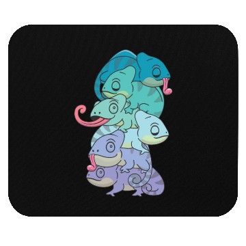 Discover Neptunic Flag Pride Lgbtq Cute Chameleon Pile Mouse Pads