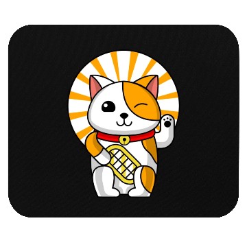 Discover Blinking Cat Funny Cat Lover Mouse Pads