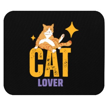 Discover Cat Lover Feline Fanatic Mouse Pads