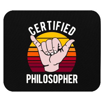 Discover Certified Philosopher Philosophy Teacher Mouse Pads