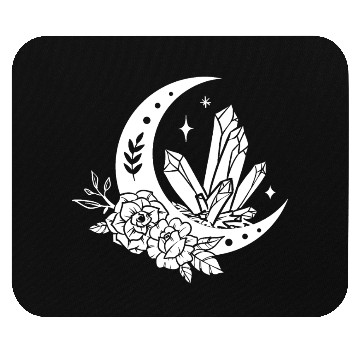 Discover "Crystal Moon Flowers" Mouse Pads