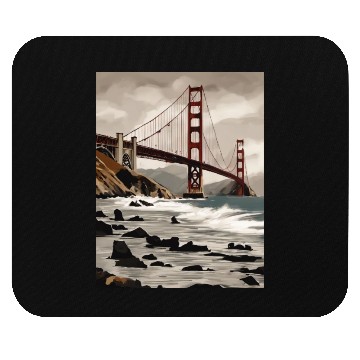 Discover Golden Gate Bridge California Mouse Pads, Golden Gate