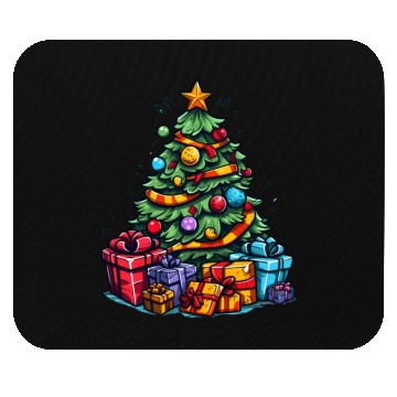 Discover Christmas tree Mouse Pads