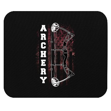 Discover Archery Compound Bow USA American Flag Mouse Pads