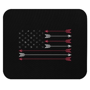 Discover Archery Arrow USA American Flag Mouse Pads