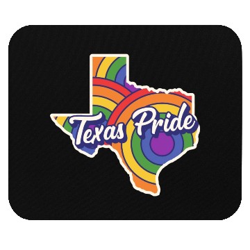 Discover Rainbow Map Texas Design for proud LGBT+ Texans Mouse Pads