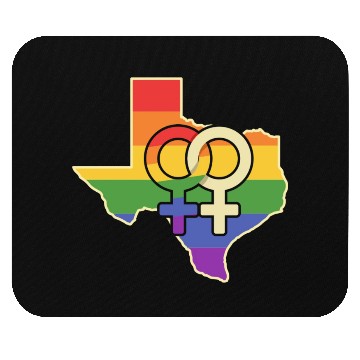 Discover Lesbian Love Texas Design for proud LGBT+ Texans Mouse Pads