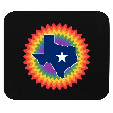 Discover Texas Map Design for proud LGBT+ Texans Mouse Pads
