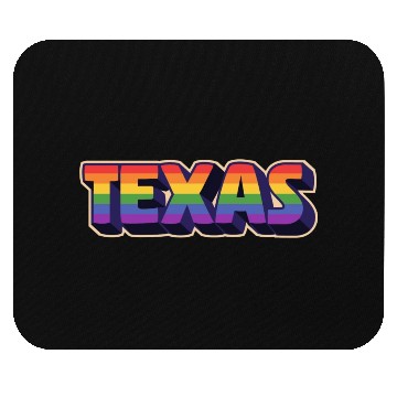 Discover Texas Rainbow Pride Design for proud LGBT+ Texans Mouse Pads