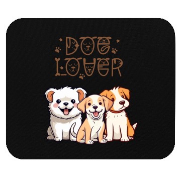Discover 3 Cute Dogs for Dog Lovers Mouse Pads