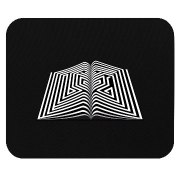 Discover Maze In Book Graphic Mouse Pads