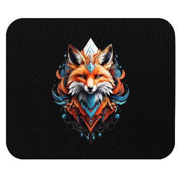 Discover Mystical fox head artwork Mouse Pads